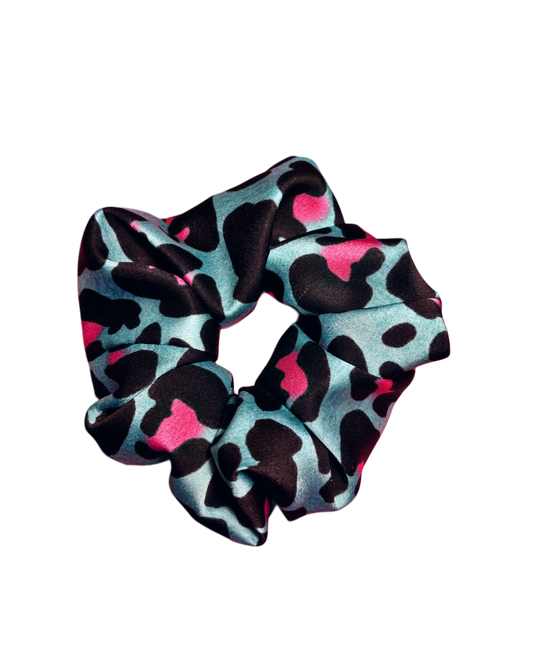 “Turquoise Leopard” Scrunchie