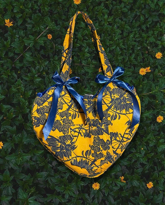 “Blue navy” heart bag