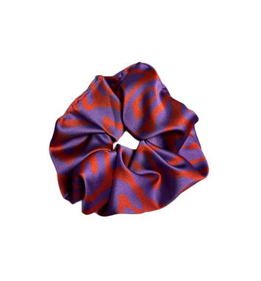 “Red & Purple” Satin Scrunchie